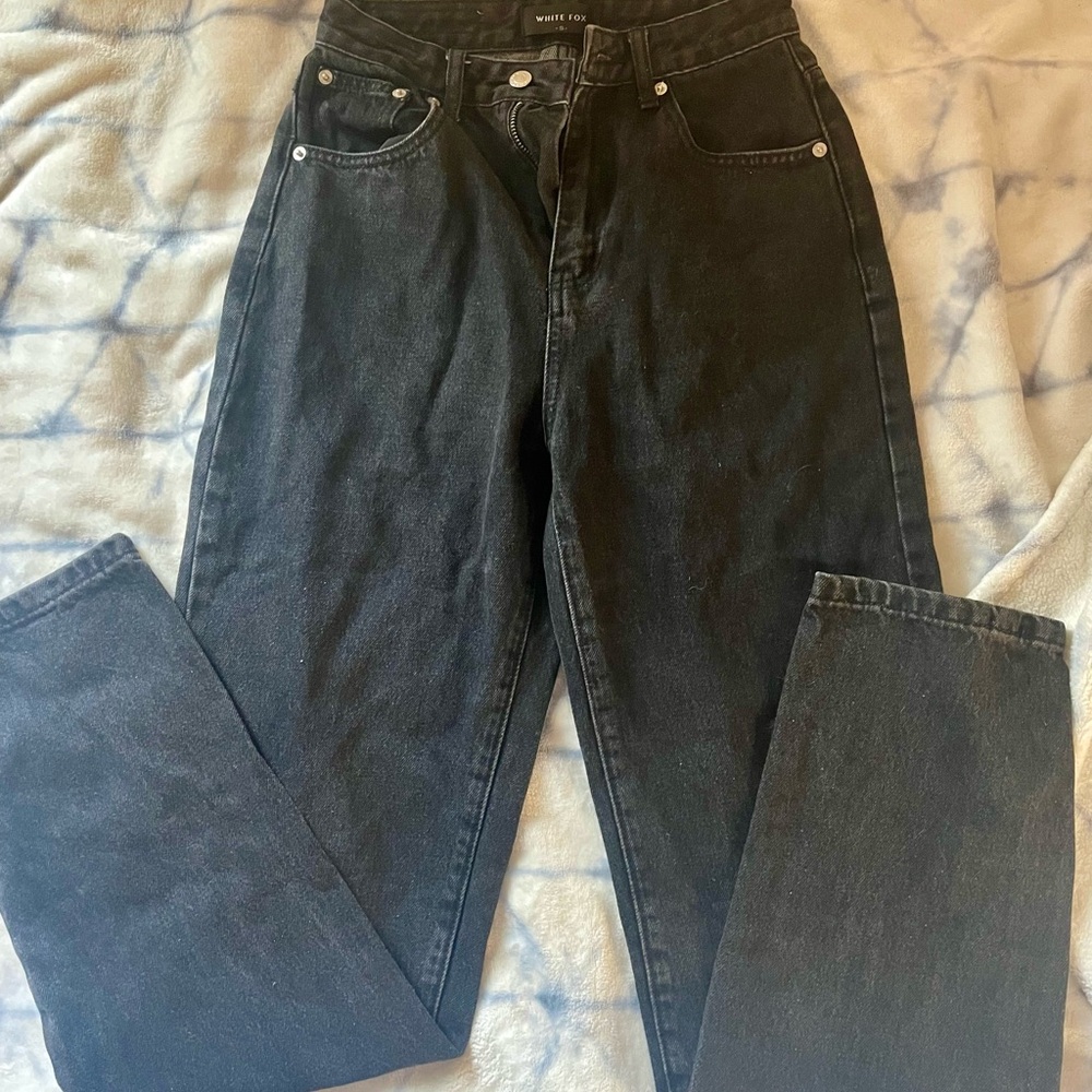 White Fox Boutique Black Straight Leg Jeans